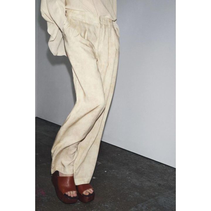 БРЮКИ С ЗАЩИПАМИ — ZW COLLECTION