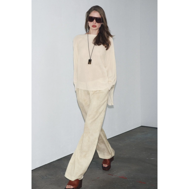 БРЮКИ С ЗАЩИПАМИ — ZW COLLECTION