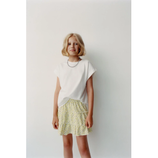 ЮБКА-ШОРТЫ ИЗ РЕЛЬЕФНОЙ ТКАНИ С ПРИНТОМ