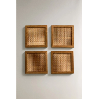 PACK OF WOODEN COASTERS (PACK OF 4)