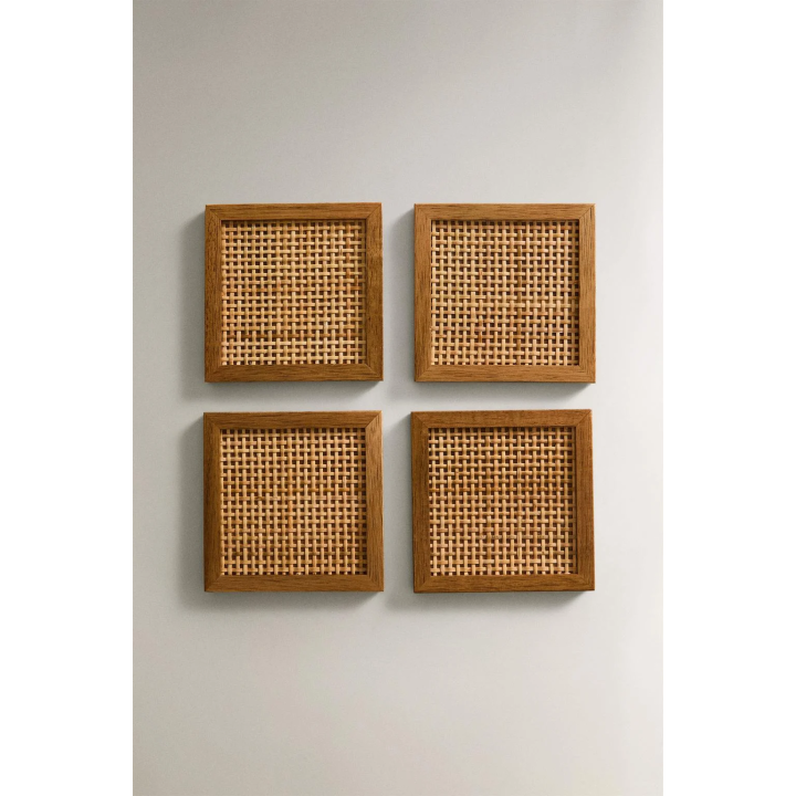 PACK OF WOODEN COASTERS (PACK OF 4)