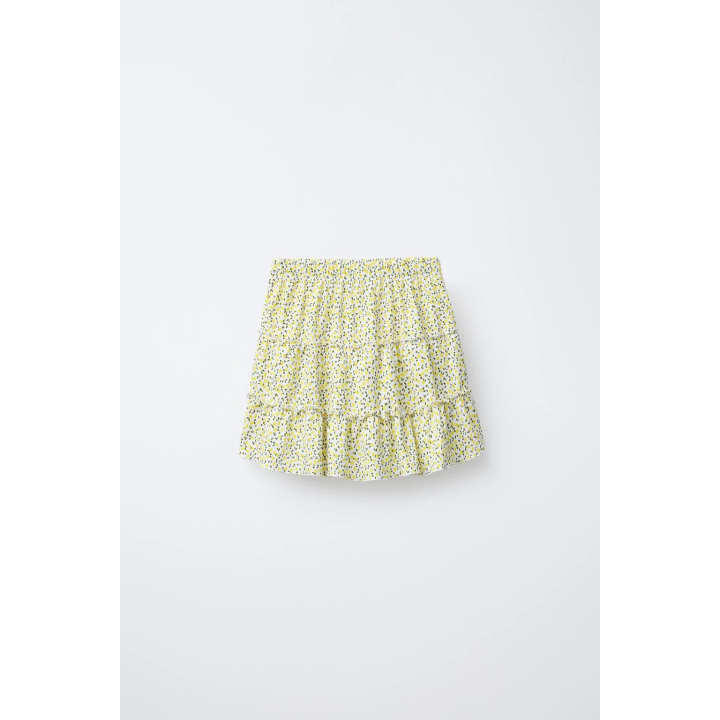 ЮБКА-ШОРТЫ ИЗ РЕЛЬЕФНОЙ ТКАНИ С ПРИНТОМ