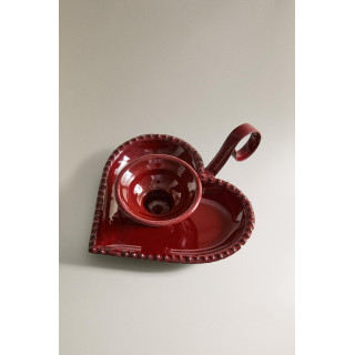 Железный подсвечник в форме сердца для рождества