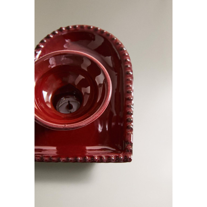 Железный подсвечник в форме сердца для рождества