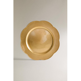 Рождественский сервизный тарелка с волновым краем