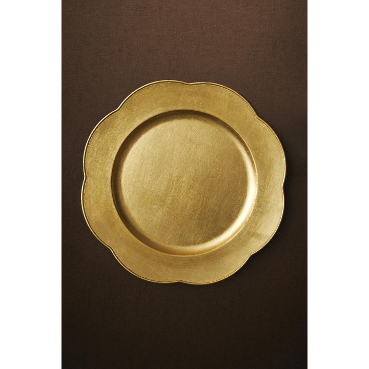 Рождественский сервизный тарелка с волновым краем