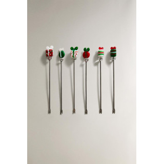 Набор шампуров для подарков на рождество (упаковка из 6 штук)