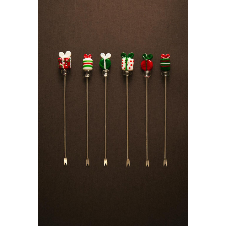 Набор шампуров для подарков на рождество (упаковка из 6 штук)