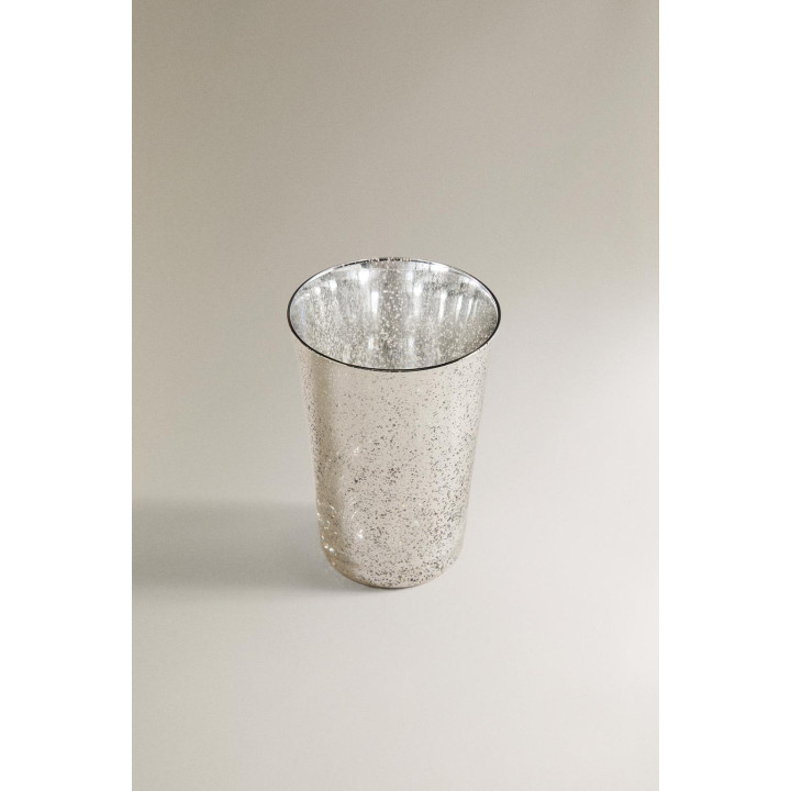 Стакан zara из ртутированного стекла рождества