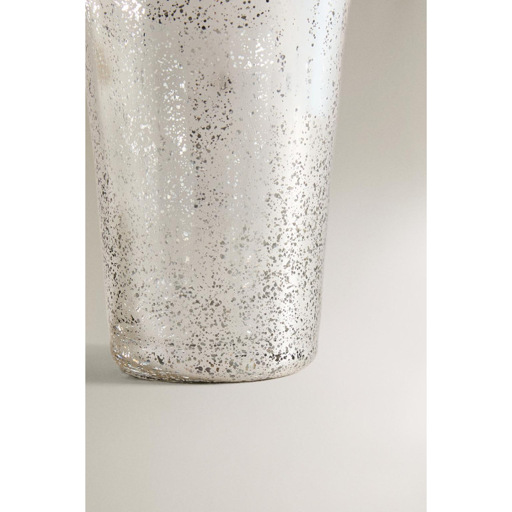 Стакан zara из ртутированного стекла рождества