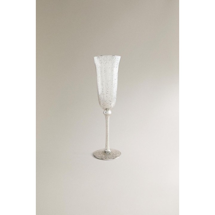 Рождественская фужерная бокал для шампанского с эффектом ртутного покрытия