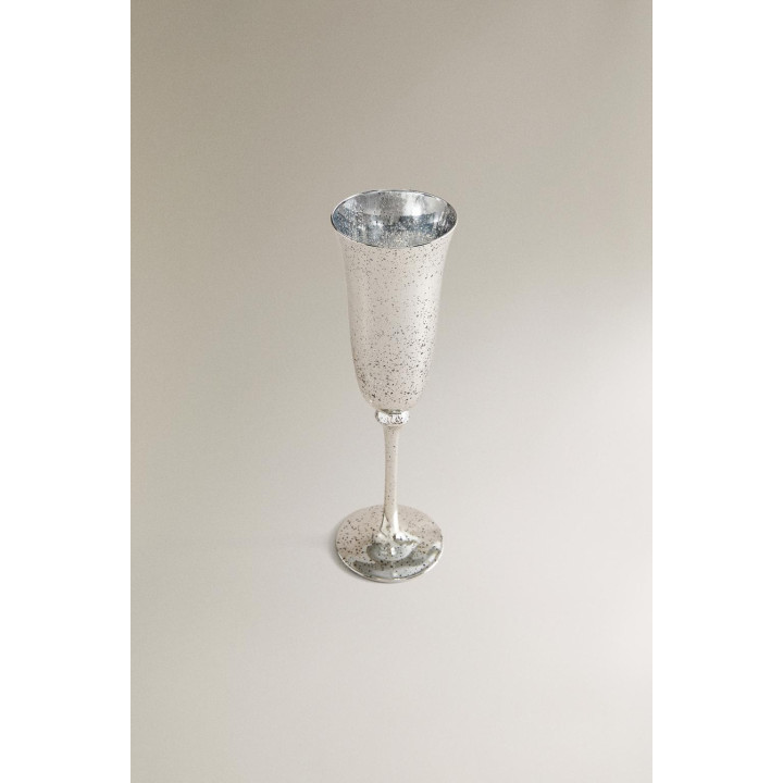 Рождественская фужерная бокал для шампанского с эффектом ртутного покрытия