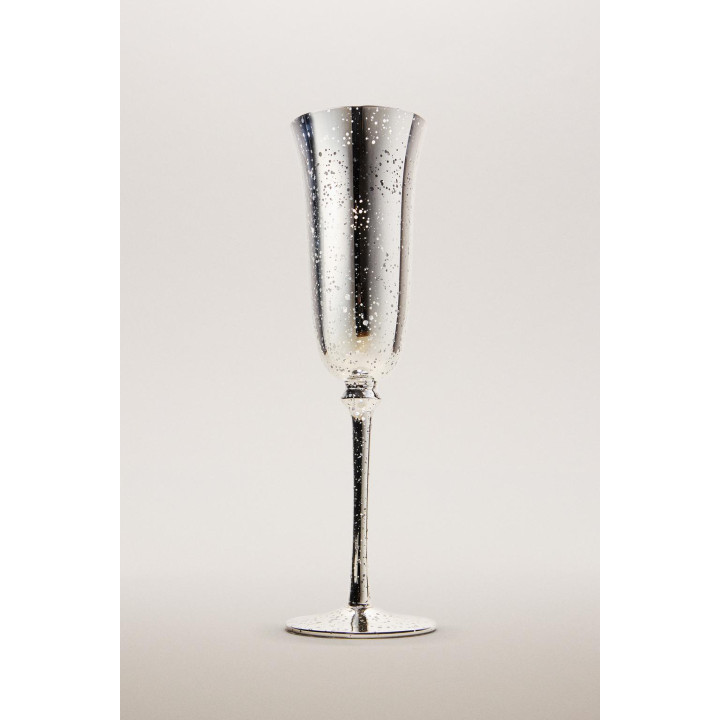 Рождественская фужерная бокал для шампанского с эффектом ртутного покрытия