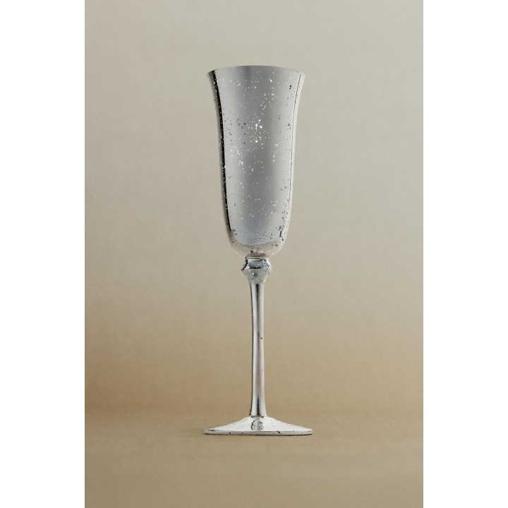 Рождественская фужерная бокал для шампанского с эффектом ртутного покрытия