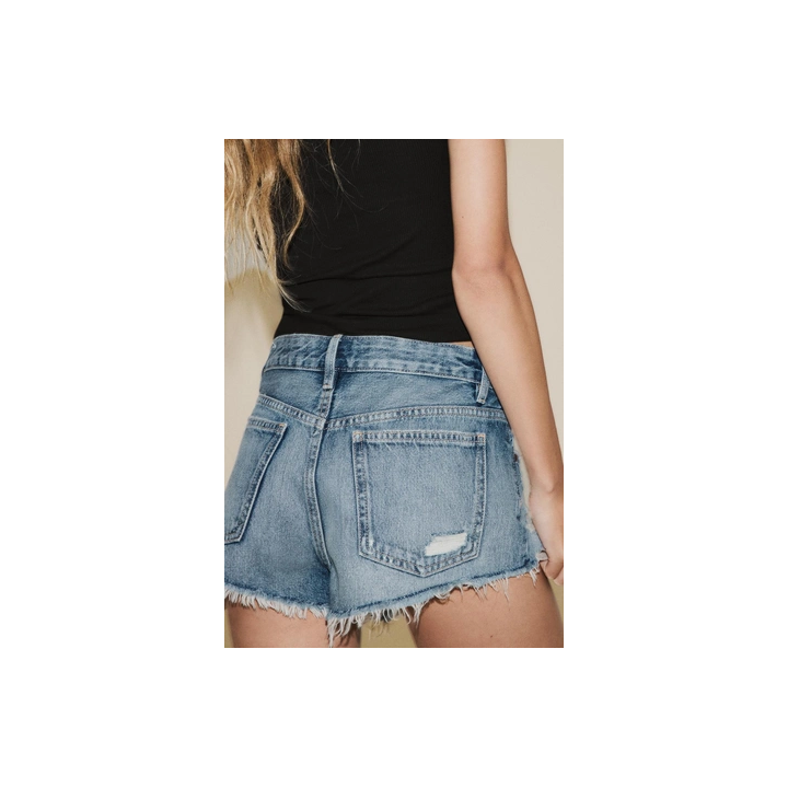 ДЖИНСОВЫЕ ШОРТЫ TRF С РАЗРЕЗАМИ, СРЕДНЯЯ ПОСАДКА