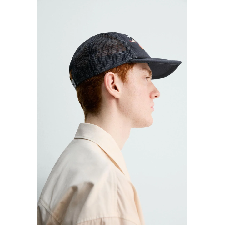 Джинсы-бермуды trf baggy с потертостями