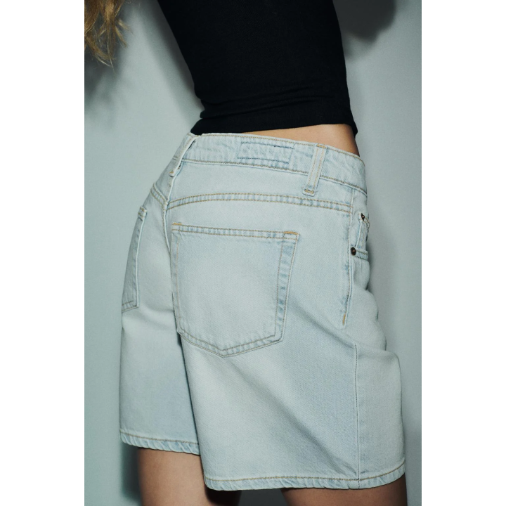 ДЖИНСОВЫЕ БЕРМУДЫ TRF СО СРЕДНЕЙ ПОСАДКОЙ