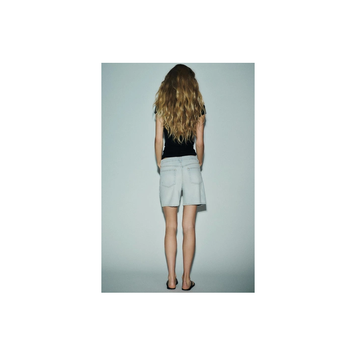 ДЖИНСОВЫЕ БЕРМУДЫ TRF СО СРЕДНЕЙ ПОСАДКОЙ