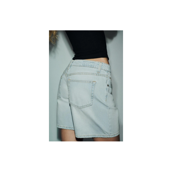 ДЖИНСОВЫЕ БЕРМУДЫ TRF СО СРЕДНЕЙ ПОСАДКОЙ