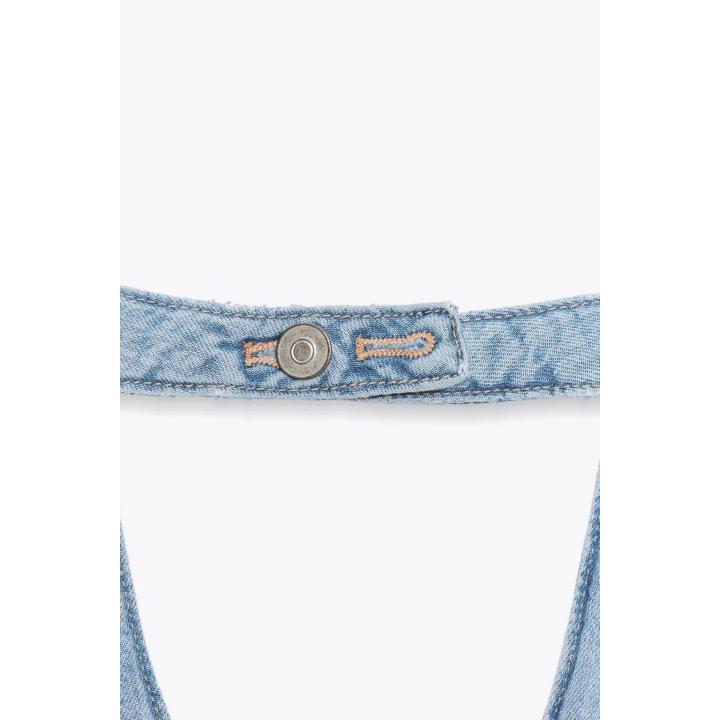 ДЖИНСОВЫЙ ТОП-ЖИЛЕТ TRF