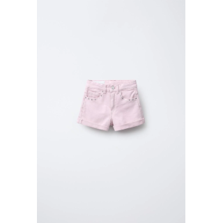 ДЖИНСОВЫЕ ШОРТЫ С ЗАКЛЕПКАМИ