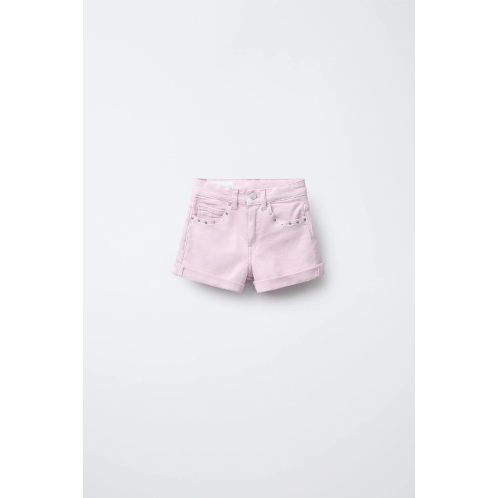 ДЖИНСОВЫЕ ШОРТЫ С ЗАКЛЕПКАМИ