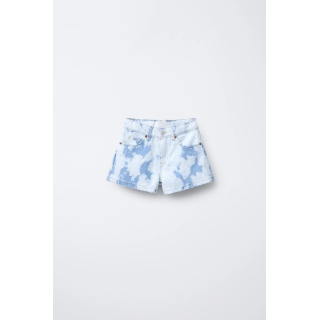 ДЖИНСОВЫЕ ШОРТЫ С ПРИНТОМ ТАЙ-ДАЙ