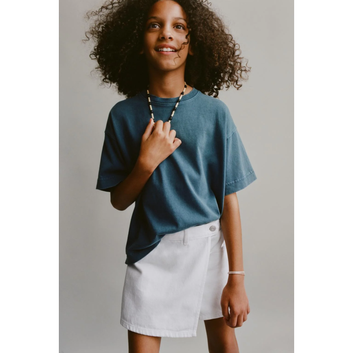 БАЗОВАЯ ДЖИНСОВАЯ ЮБКА-ШОРТЫ