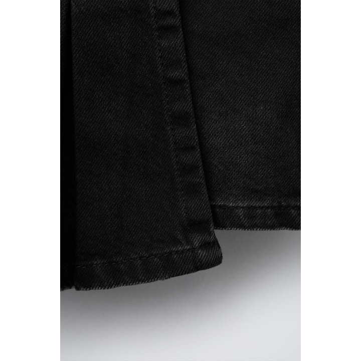 ДЖИНСОВАЯ ЮБКА-ШОРТЫ СО СКЛАДКАМИ