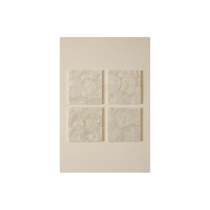 PACK OF MOTHER-OF-PEARL COASTERS (PACK OF 4)