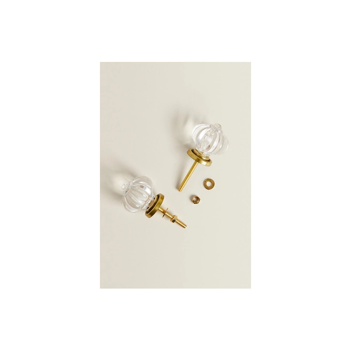 PACK OF ACRYLIC FLOWER DOOR KNOBS (PACK OF 2)