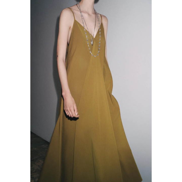 ПЛАТЬЕ МИДИ НА БРЕТЕЛЯХ — ZW COLLECTION