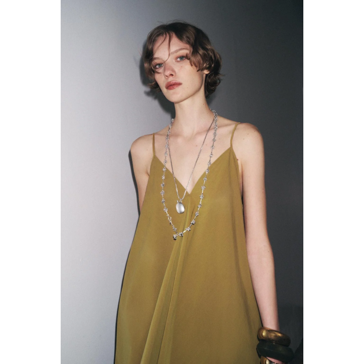 ПЛАТЬЕ МИДИ НА БРЕТЕЛЯХ — ZW COLLECTION