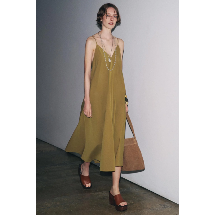 ПЛАТЬЕ МИДИ НА БРЕТЕЛЯХ — ZW COLLECTION