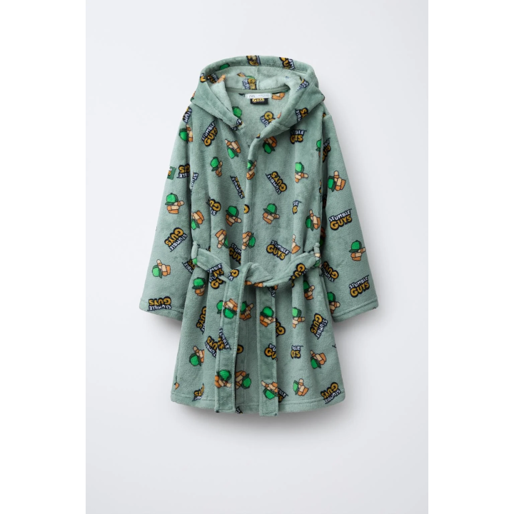 Халат ages 3-14 / stumble guys ™ © scopely из флиса