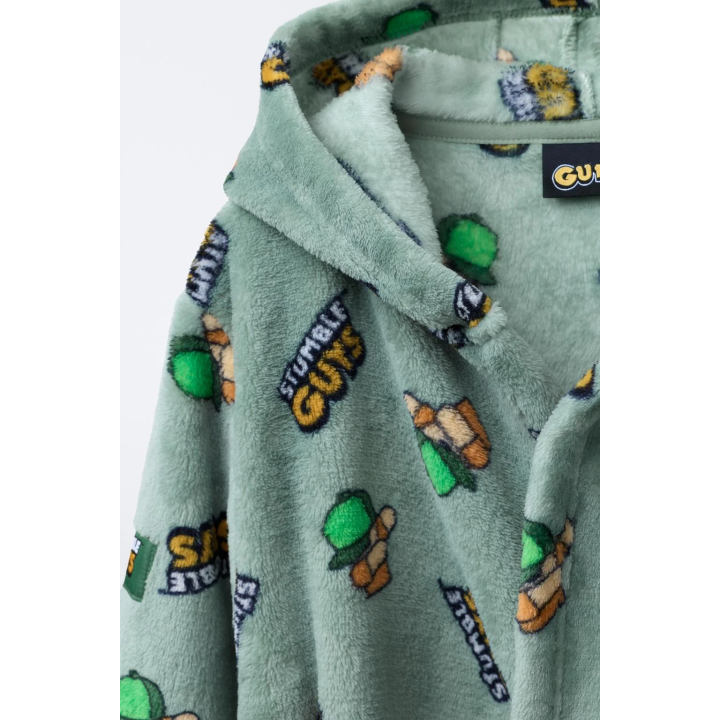 Халат ages 3-14 / stumble guys ™ © scopely из флиса