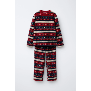 Пижама с деревом на мягкой ткани для возраста 6-14 лет