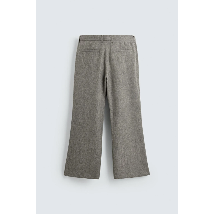 БРЮКИ FLARED FIT ИЗ РЕЛЬЕФНОЙ ТКАНИ