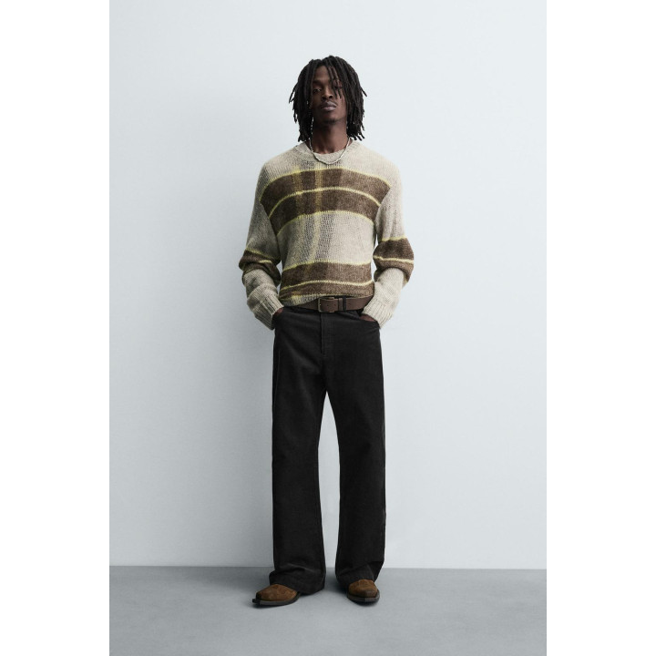 Брюки из вельвета с расклешенными штанинами