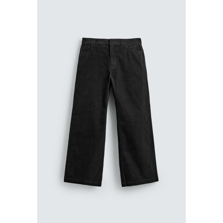 Брюки из вельвета с расклешенными штанинами