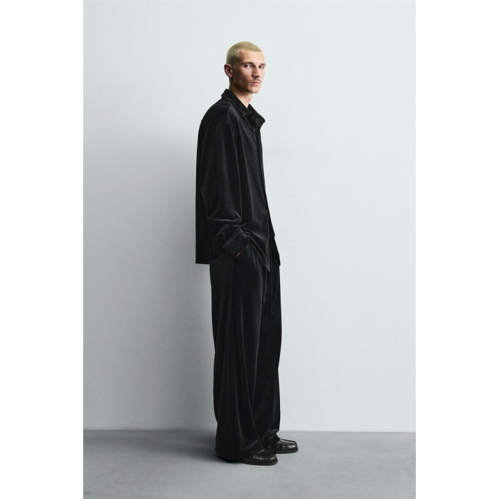 БРЮКИ RELAXED FIT ИЗ БАРХАТА