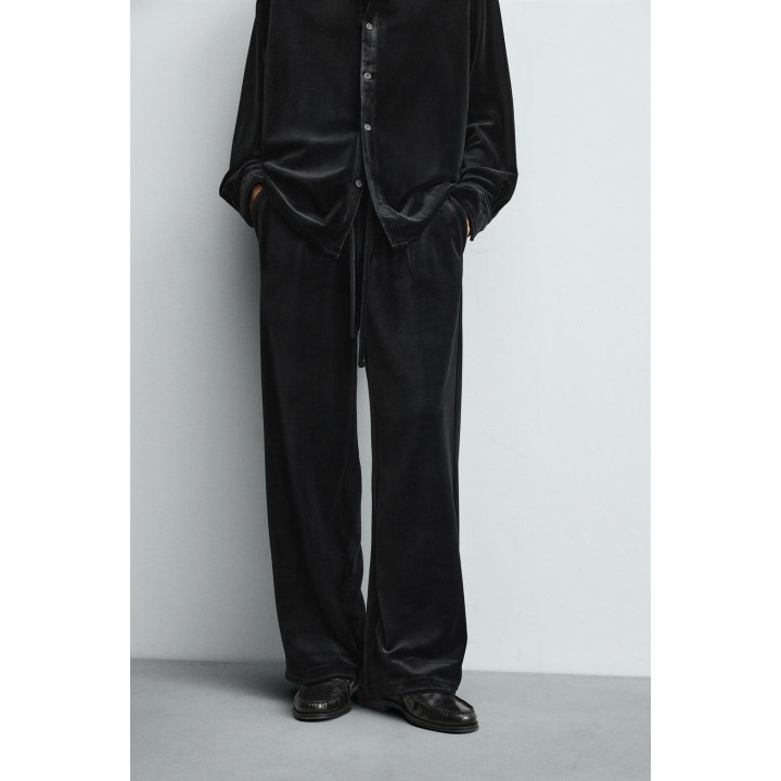 БРЮКИ RELAXED FIT ИЗ БАРХАТА