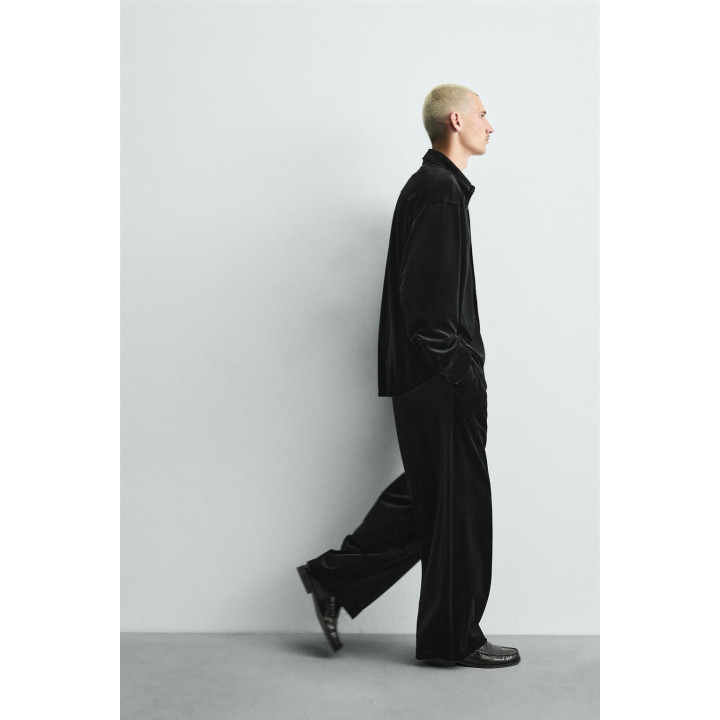 БРЮКИ RELAXED FIT ИЗ БАРХАТА