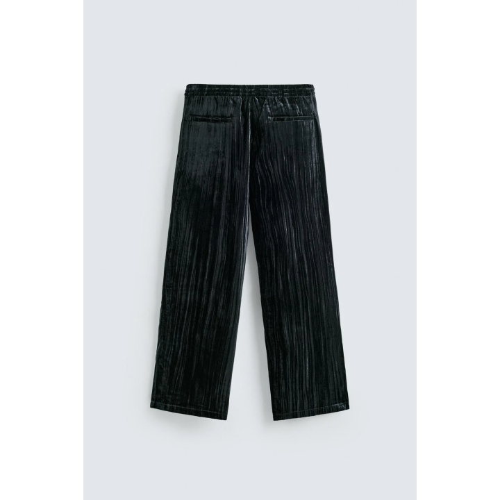 Брюки из вельвета с защипами