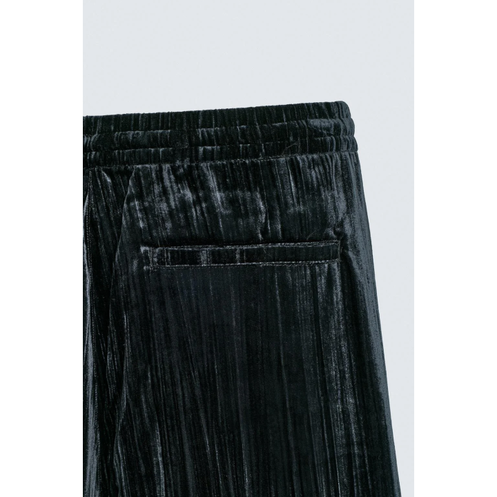 Брюки из вельвета с защипами