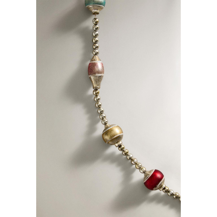 Гирлянда ретро-шаров на рождество