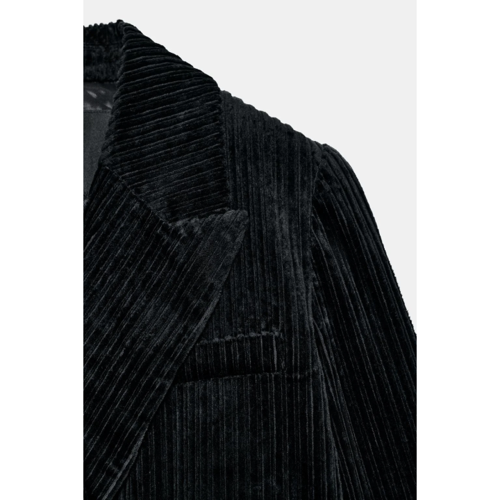 ДЛИННОЕ ПАЛЬТО ИЗ ВЕЛЬВЕТА — ZW COLLECTION LIMITED EDITION