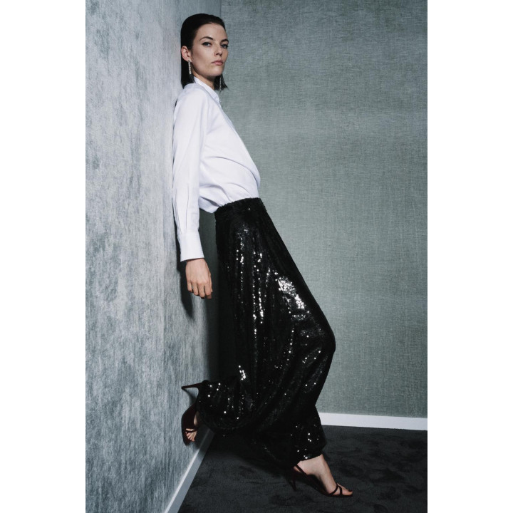 Брюки с пайетками zw collection limited edition