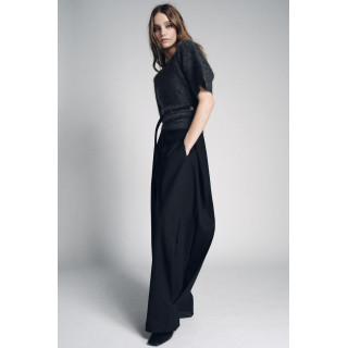 ШИРОКИЕ БРЮКИ В ТОНКУЮ ПОЛОСКУ — ZW COLLECTION