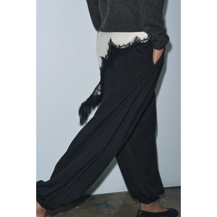 БРЮКИ-БАГГИ В ПОЛОСКУ — ZW COLLECTION